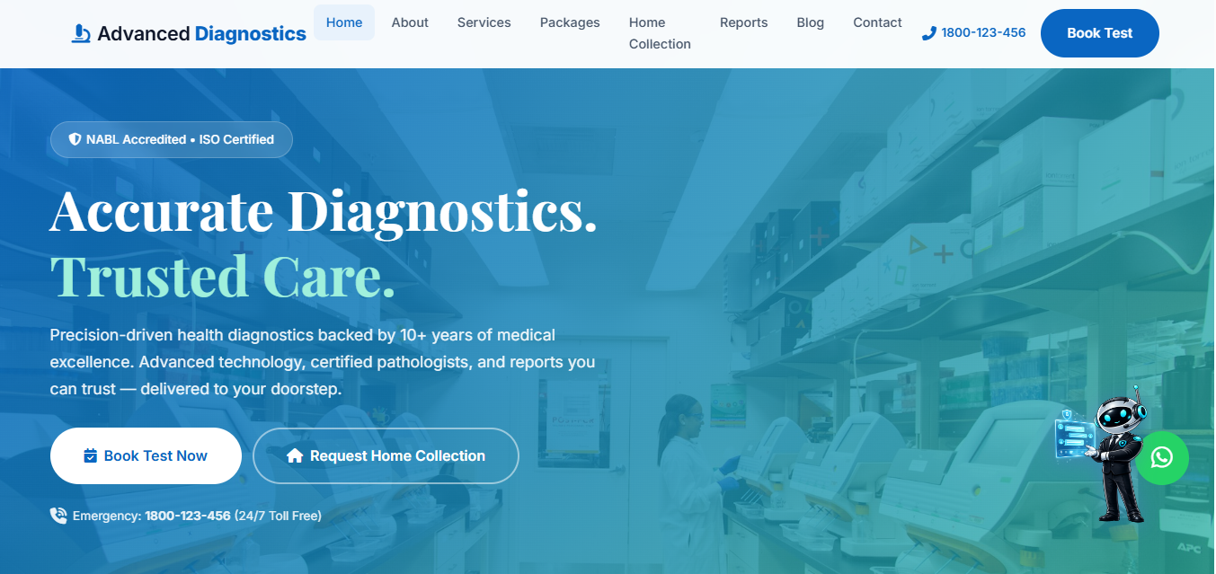 Advanced Diagnostics Lab website